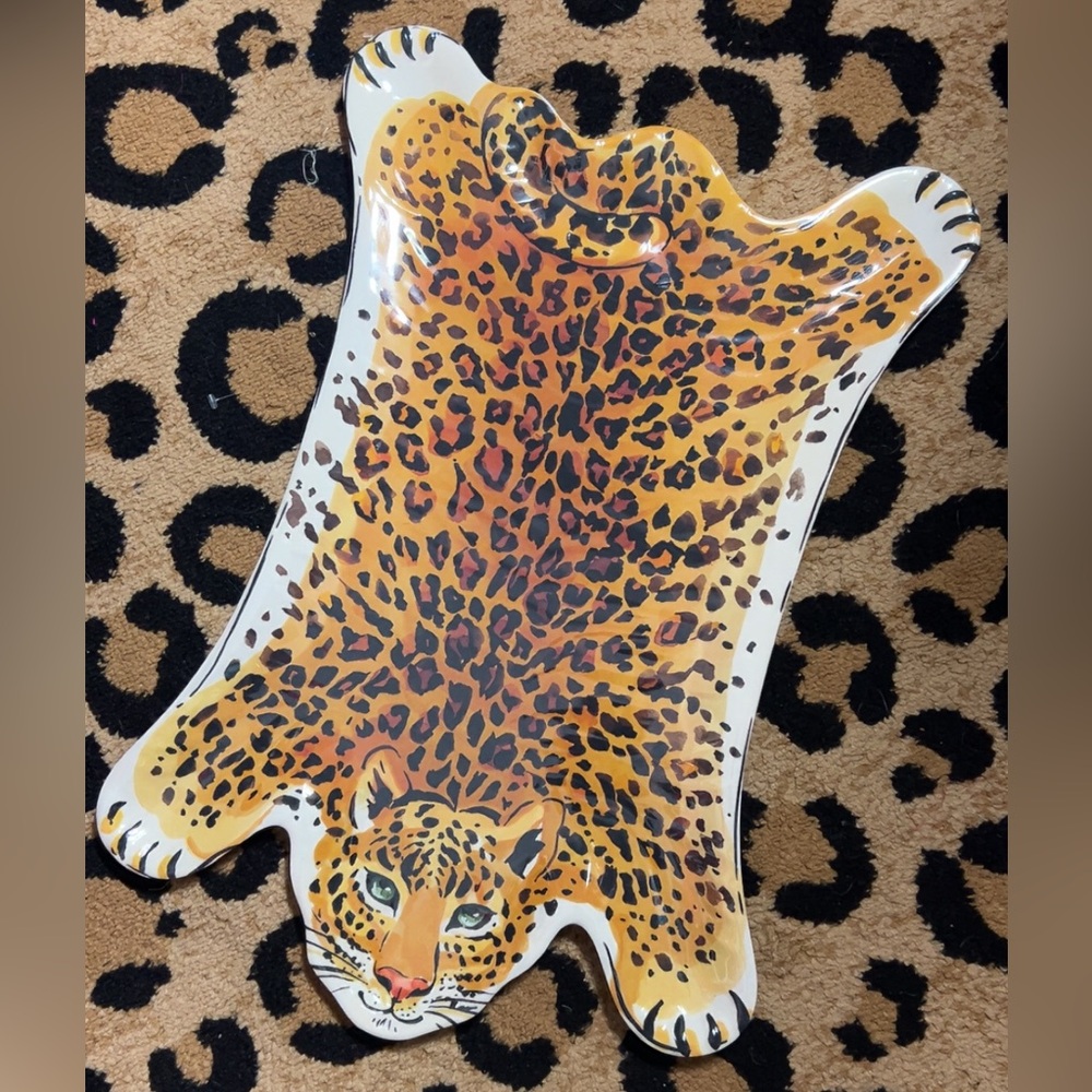 New! Cheetah Display Tray , Home Decor
